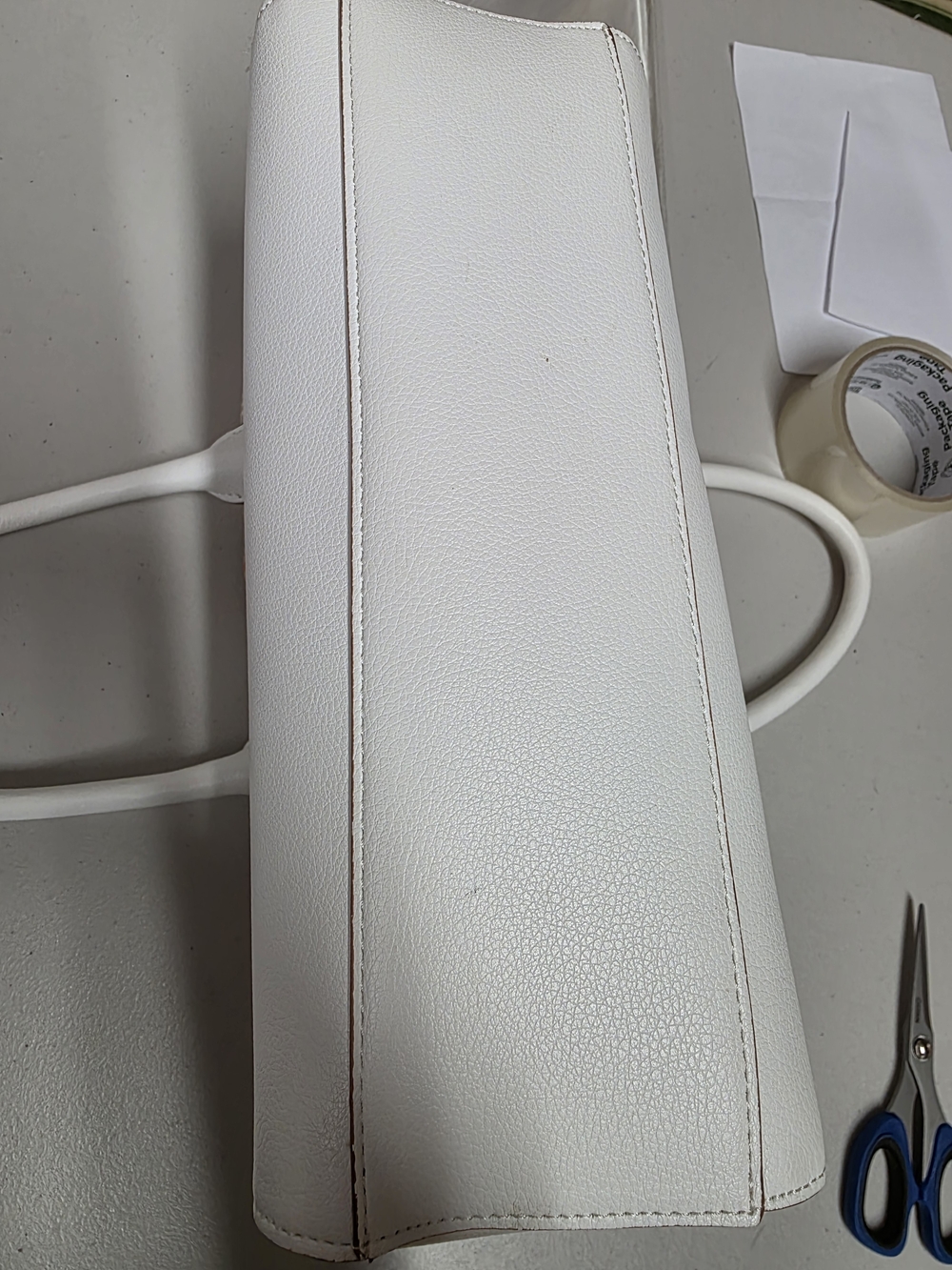 Anne Klein White Floral Print Handbag with Multicolor Blossoms - Picture 5 of 7